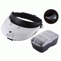 MG81001-G Led Işıklı Gözlük Kafa Büyüteci