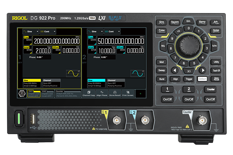 Rigol DG922 Pro 2 Kanal 200 MHz Arbitrary Waveform Jeneratör