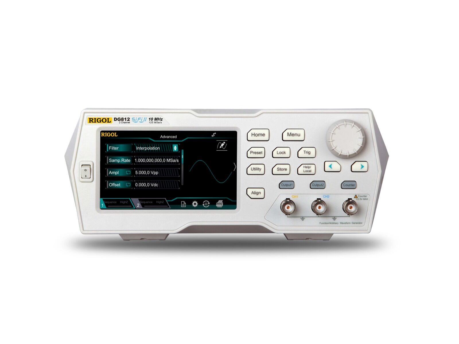Rigol DG812 10MHz 2 Kanallı Keyfi Dalgaformu Sinyal Jeneratörü