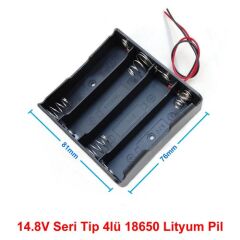 18650 Pil Yuvası 4x Seri