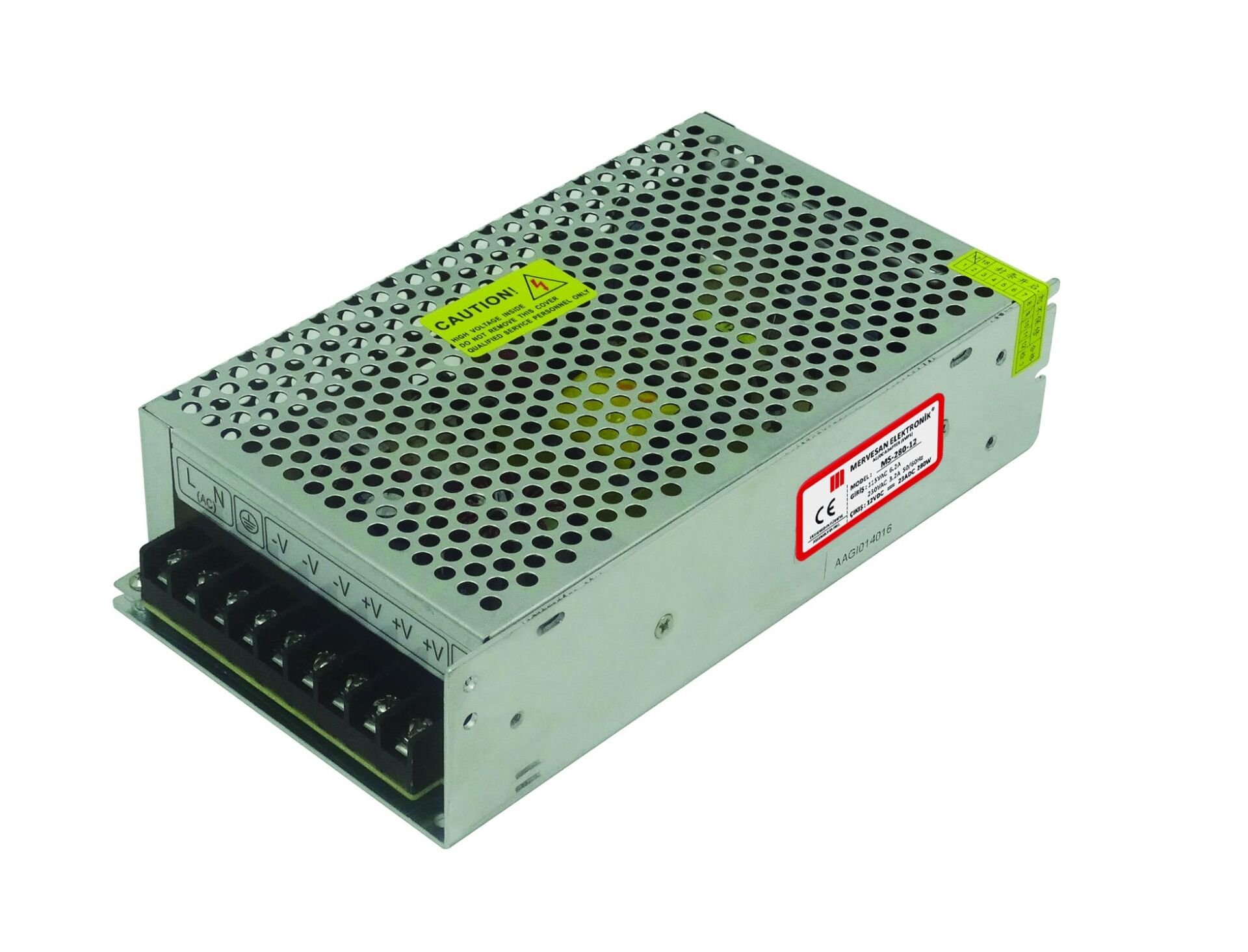Mervesan 280W 12V DC 23.4A Metal Kasa Adaptör