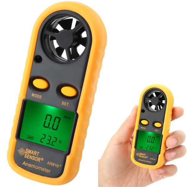 Smart Sensor AR 816 Rüzgar Hızı ve Sıcaklık Ölçer Anemometre