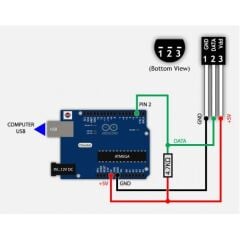 DS18B20 Sıcalık Isı Sensörü
