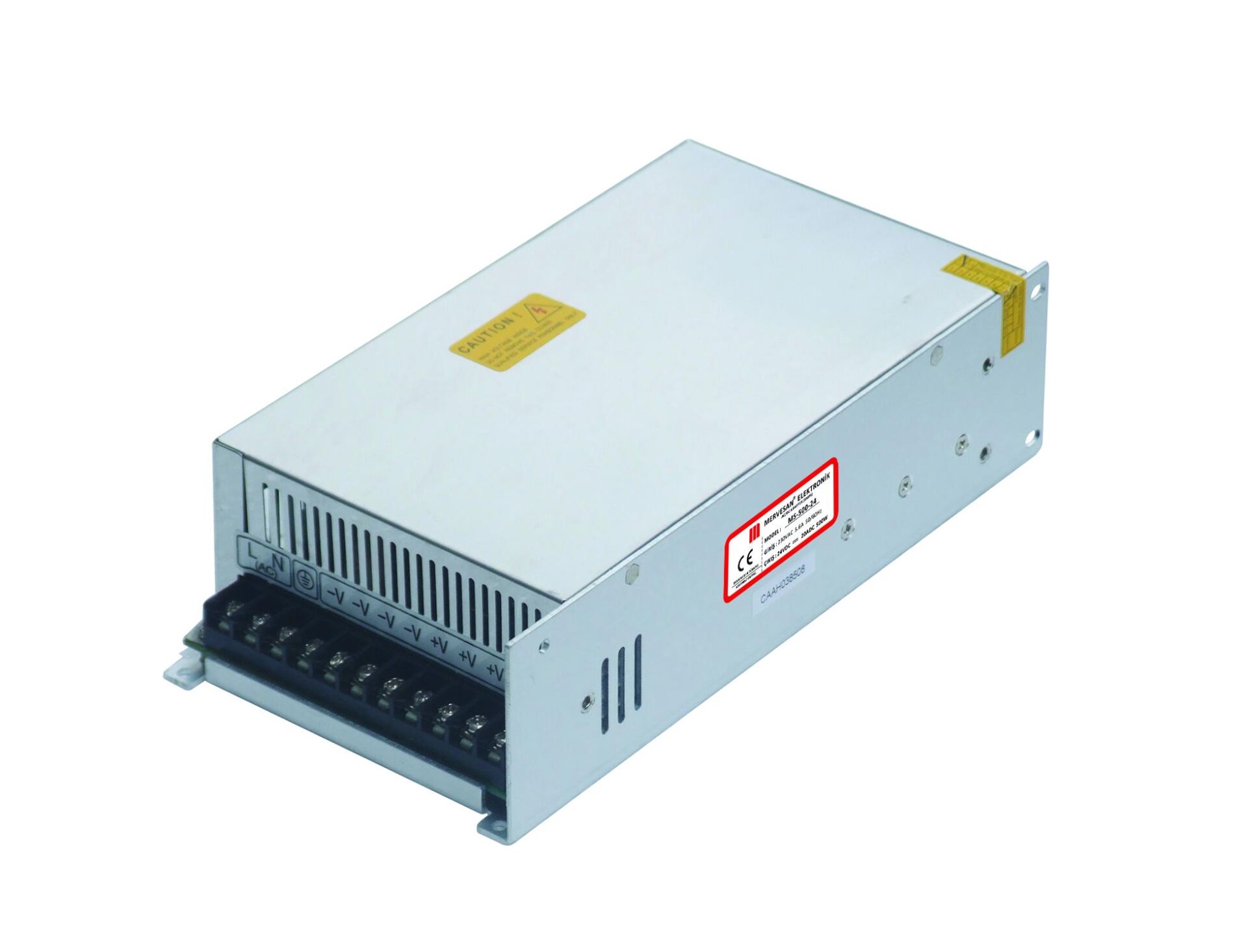 Mervesan 500W 24V DC 20A Metal Kasa Adaptör