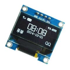 0.96 Inch Beyaz Oled Lcd Modül