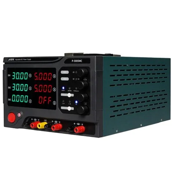 Prolink 30V 5A 3 Çıkışlı Ayarlanabilir DC Güç Kaynağı P-3005MC