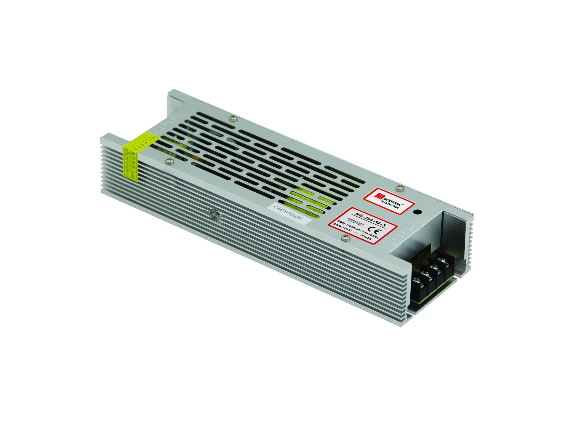 Mervesan 200W 24V DC 8.3A Metal Kasa Adaptör Slim