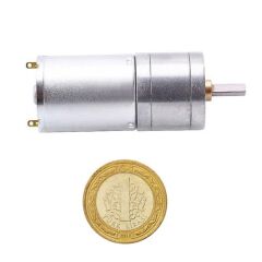 12V 1200Rpm JGA25-370 Redüktörlü DC Motor