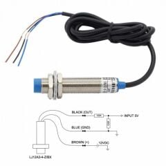 LJ12A3-4-Z/BX NPN NO 4mm Metal Algılayıcı
