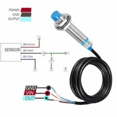 LJ12A3-4-Z/BX NPN NO 4mm Metal Algılayıcı
