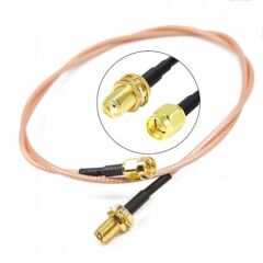 100cm RG316 SMA Erkek Dişi RF Kablo