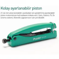 Proskit CP-316 Konnektör Sıkma Pensesi F/BNC/RCA