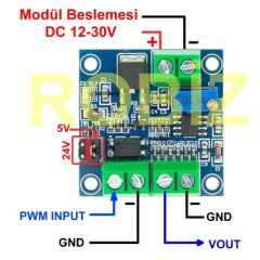 PWM to Voltaj Çevirici Modül