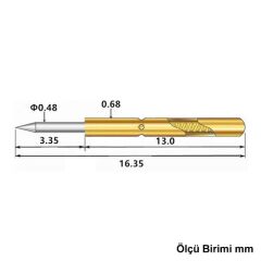 Pogo Pin P50-B1 100 Adet