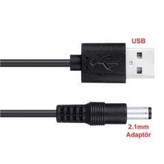USB to 2.1mm Adaptör Çevirici Kablo