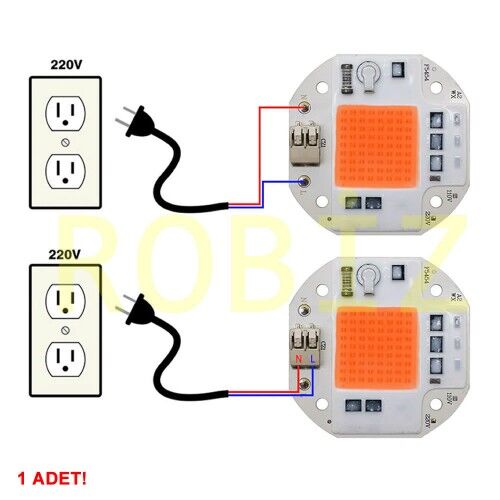 220V 50W Bitki Büyütme Ledi