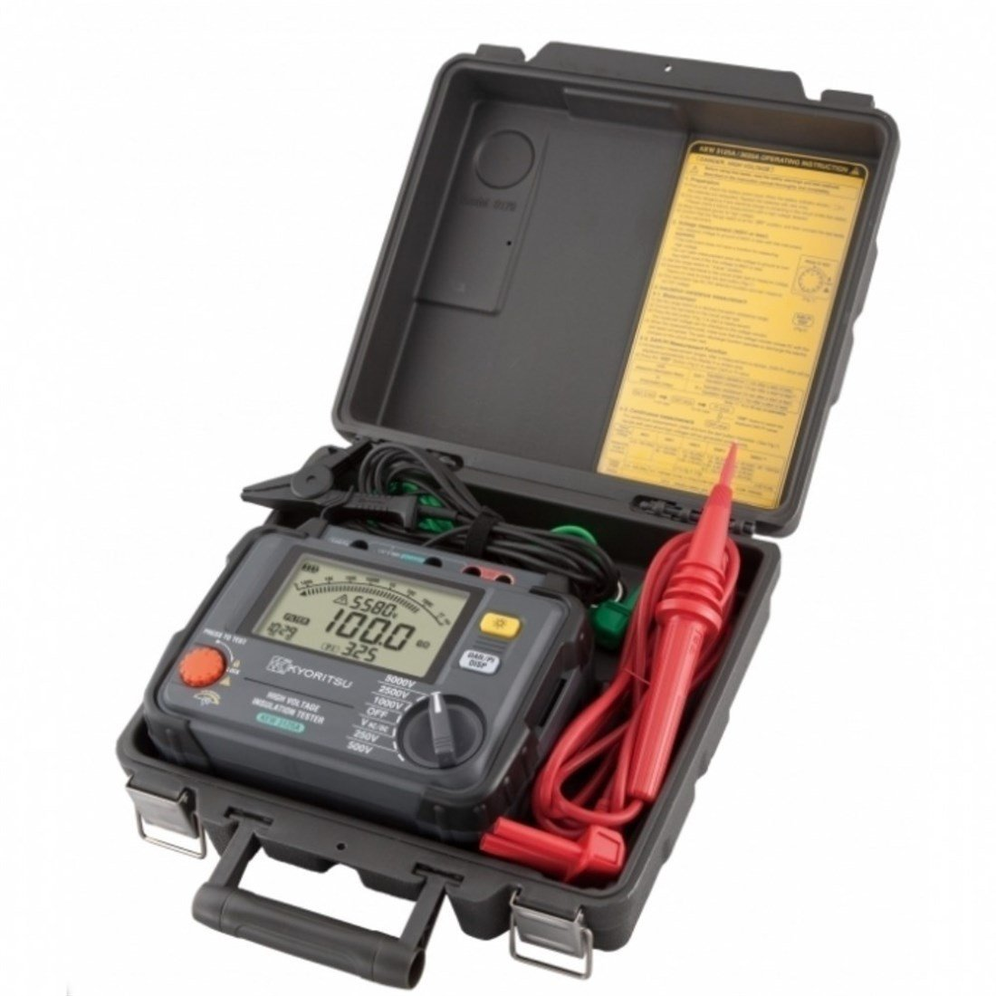 Kyorıtsu KEW 3125B 5 Kademeli Yüksek Gerilim İzolasyon Test Cihazları 5000V