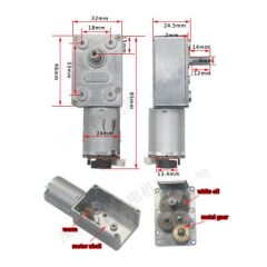 JGY-370B DC Motor 12V 30Rpm Enkoder