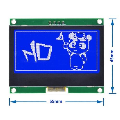 IIC GM12864 Glcd Mavi