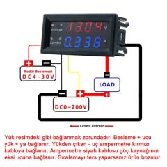 DC 200V 10A Voltmetre M4430
