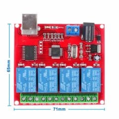 Usb Röle 5V 4 Kanal