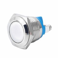 16mm Metal Push Buton Düz Kafa BT1601