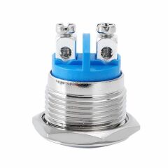 16mm Metal Push Buton Düz Kafa BT1601