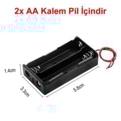 2'li AA Kalem Pil Yuvası
