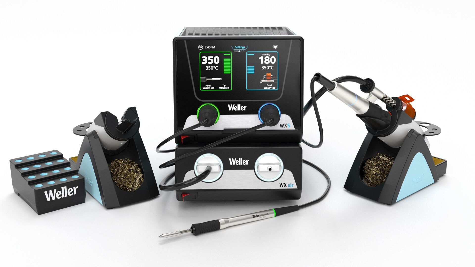 Weller WXS-AIR-SET 300W Dijital Isı Ayarlı Havya Rework Seti