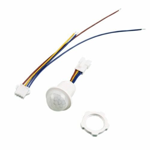 220V PIR Hareket Sensörü 25cm Kablolu