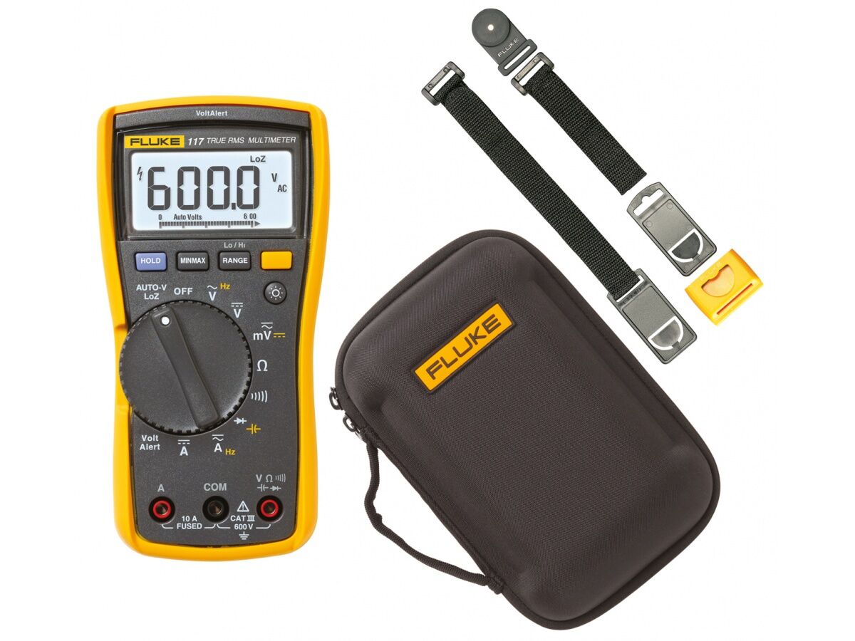 Fluke 117/C11XT/TPAK Dijital Multimetre/ Sert Çanta ve Askı Aparatı