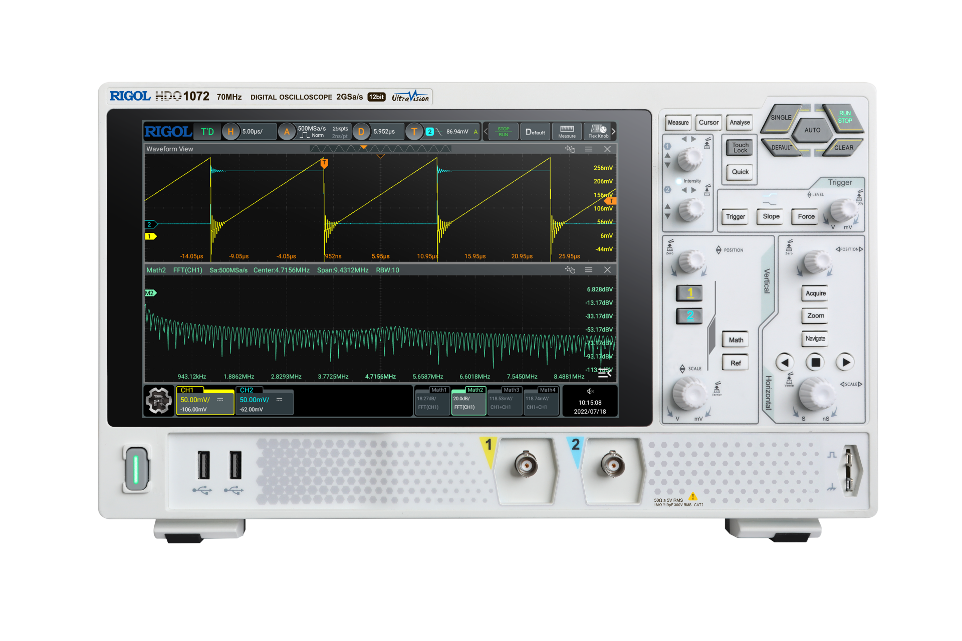 Rigol HDO1072 70 MHz 2 Kanallı 12 bit Dijital Osiloskop