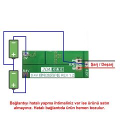 BMS 2S 20A Balans Koruma Kartı