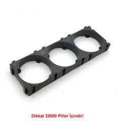 32650 Pil Tutucu 3x