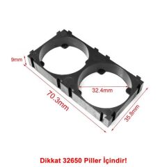 32650 Pil Tutucu 2x