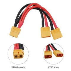XT60 Konnektörlü Y Tip Birleştirici Kablo