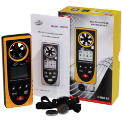 Benetech GM8910 Çok Fonksiyonlu Dijital Hava Hızı Ölçer