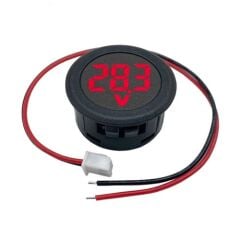 4-100V Dc Voltmetre Kırmızı Yuvarlak