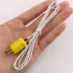 K-type TP-01 Thermocouple Sıcaklık Sensörü 1 Metre