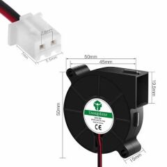 5015 12V DC Salyangoz Fan