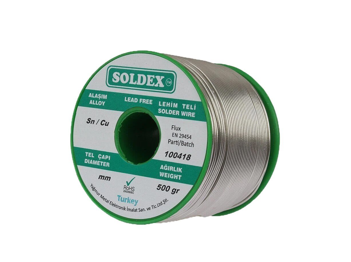 Soldex 0.75mm 500Gr Kurşunsuz Lehim Teli