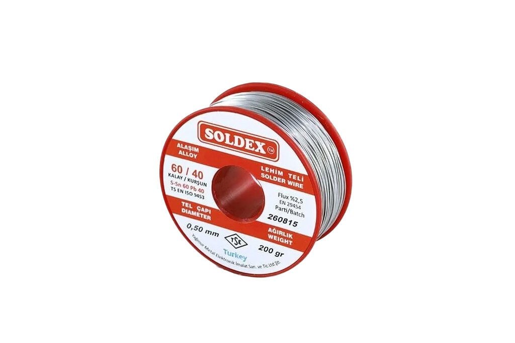 Soldex Lehim Teli 0.50mm 200Gr Sn60 Pb40