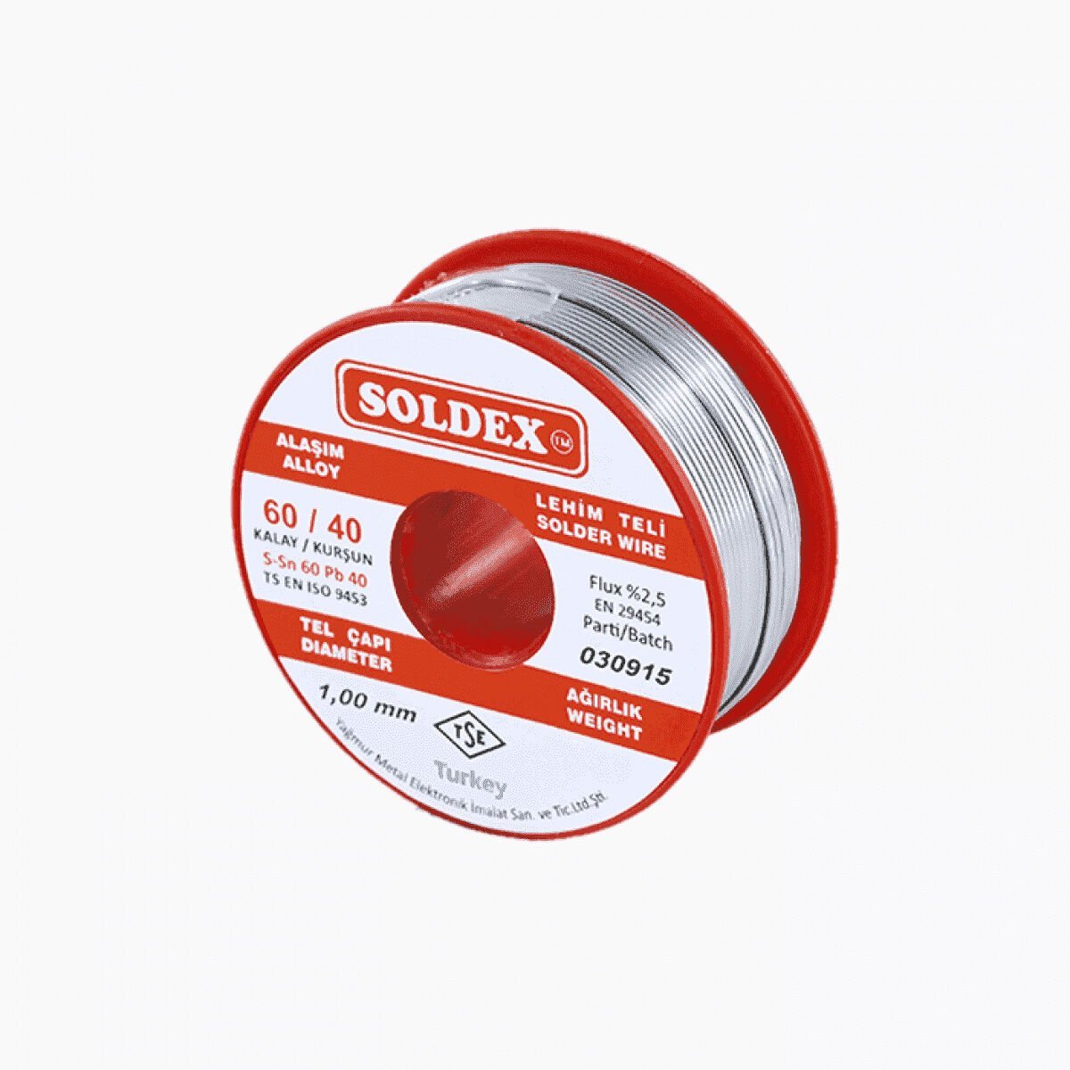 Soldex 601001 Sn60 Pb40 1mm 100Gr Lehim Teli