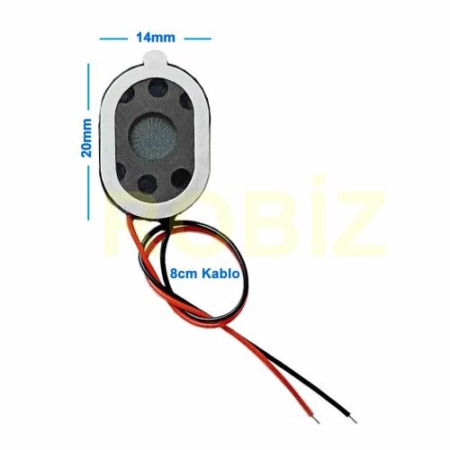 Hoparlör 1W 8ohm 14x20mm