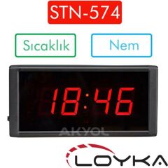 Loyka STN-574 Işıklı Termometre Saat Nem