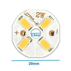 5730 6V 2W Beyaz 20mm 4 Ledli Modül