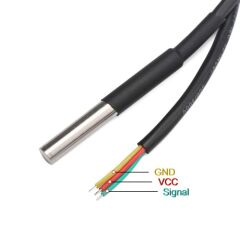 DS18B20 5 Metre Kablolu Su Geçirmez