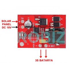 MPPT Solar Pil Şarj CN3722