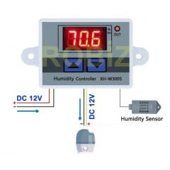 XH-W3005 DC 12V Nem Kontrol Cihazı