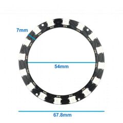16 Led Halka WS2812B 5050 Rgb Led